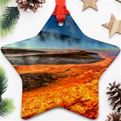 Fire River Ornament (star)  by trendistuff