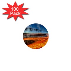 Fire River 1  Mini Buttons (100 Pack)  by trendistuff