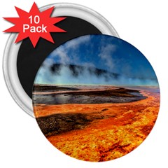 Fire River 3  Magnets (10 Pack)  by trendistuff