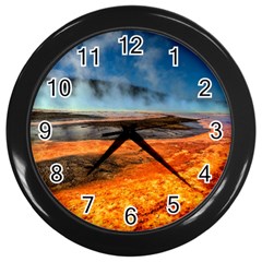 Fire River Wall Clocks (black) by trendistuff