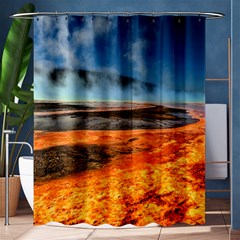 Fire River Shower Curtain 60  X 72  (medium) 