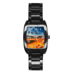 Fire River Stainless Steel Barrel Watch