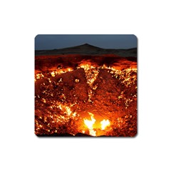 Door To Hell Square Magnet