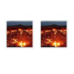 Door To Hell Cufflinks (square) by trendistuff