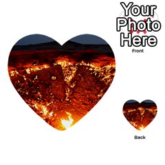 Door To Hell Multi-purpose Cards (heart)  by trendistuff