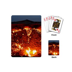 Door To Hell Playing Cards (mini)  by trendistuff