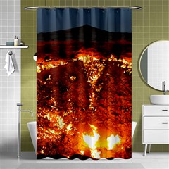 Door To Hell Shower Curtain 48  X 72  (small) 