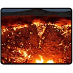 DOOR TO HELL Double Sided Fleece Blanket (Medium) 