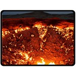 DOOR TO HELL Double Sided Fleece Blanket (Large) 