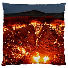 Door To Hell Standard Flano Cushion Cases (one Side) 