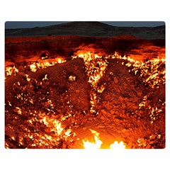 Door To Hell Double Sided Flano Blanket (medium) 