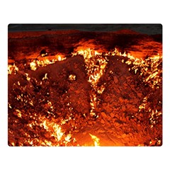 Door To Hell Double Sided Flano Blanket (large) 