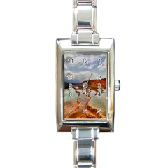 Badab-e Surt Rectangle Italian Charm Watches by trendistuff