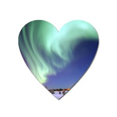 Aurora Borealis Heart Magnet by trendistuff