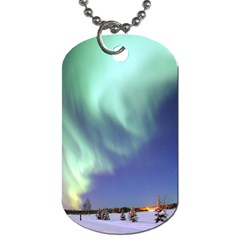 Aurora Borealis Dog Tag (two Sides) by trendistuff