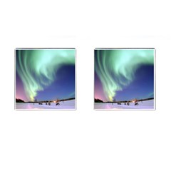 Aurora Borealis Cufflinks (square) by trendistuff