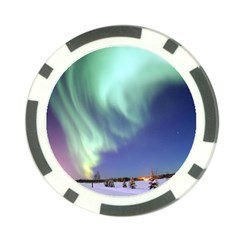 Aurora Borealis Poker Chip Card Guards by trendistuff