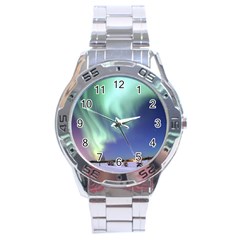 Aurora Borealis Stainless Steel Men s Watch by trendistuff