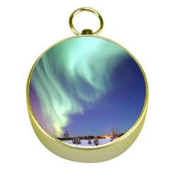 Aurora Borealis Gold Compasses by trendistuff