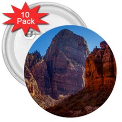 Zion National Park 3  Buttons (10 Pack)  by trendistuff