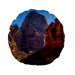 Zion National Park Standard 15  Premium Round Cushions by trendistuff