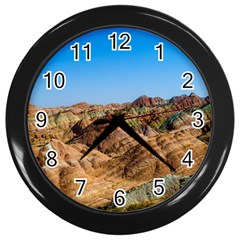 Zhangye Danxia Wall Clocks (black) by trendistuff