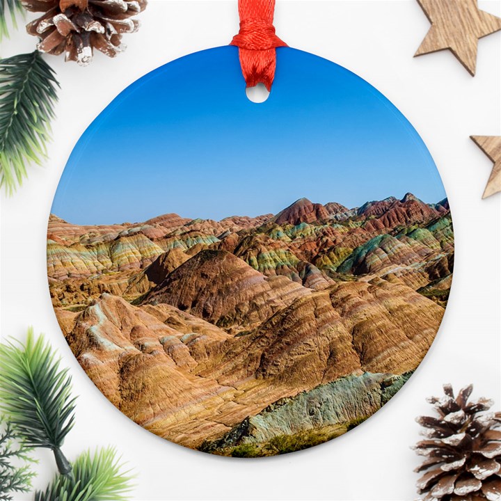 ZHANGYE DANXIA Round Ornament (Two Sides) 