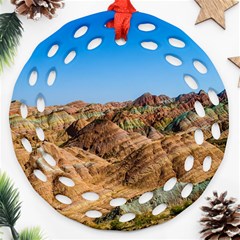 Zhangye Danxia Ornament (round Filigree) 