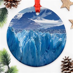 Upsala Glacier Ornament (round)  by trendistuff