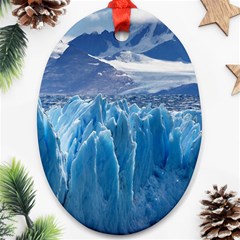 Upsala Glacier Ornament (oval)  by trendistuff