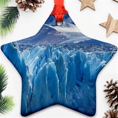 Upsala Glacier Ornament (star)  by trendistuff