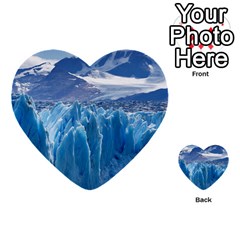 Upsala Glacier Multi-purpose Cards (heart)  by trendistuff