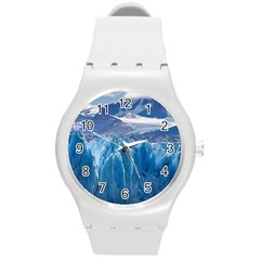 Upsala Glacier Round Plastic Sport Watch (m) by trendistuff