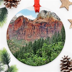 Upper Emerald Trail Ornament (round)  by trendistuff