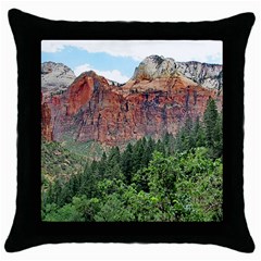 Upper Emerald Trail Throw Pillow Cases (black) by trendistuff