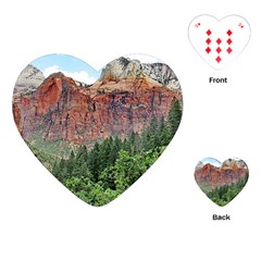 Upper Emerald Trail Playing Cards (heart)  by trendistuff