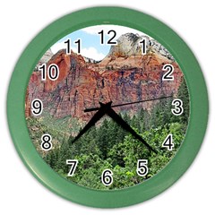 Upper Emerald Trail Color Wall Clocks