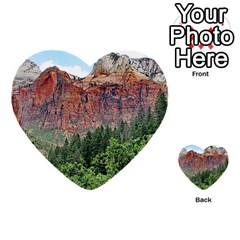 Upper Emerald Trail Multi-purpose Cards (heart)  by trendistuff