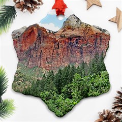 Upper Emerald Trail Snowflake Ornament (2-side) by trendistuff