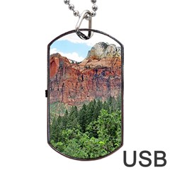 Upper Emerald Trail Dog Tag Usb Flash (one Side)