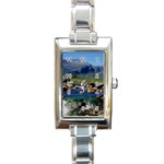 THE CLISHAM Rectangle Italian Charm Watches Front