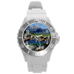 The Clisham Round Plastic Sport Watch (l) by trendistuff