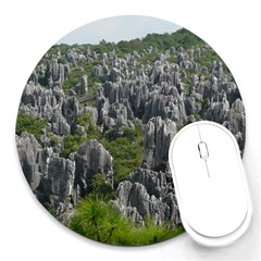 Stone Forest 1 Round Mousepads by trendistuff