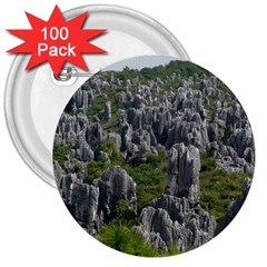 Stone Forest 1 3  Buttons (100 Pack) 