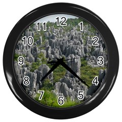 Stone Forest 1 Wall Clocks (black) by trendistuff