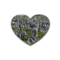 Stone Forest 1 Heart Coaster (4 Pack)  by trendistuff