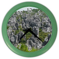 Stone Forest 1 Color Wall Clocks by trendistuff