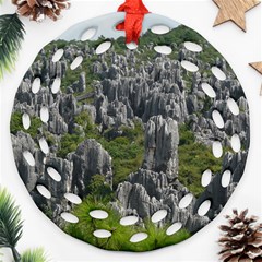 Stone Forest 1 Ornament (round Filigree) 