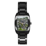 STONE FOREST 1 Stainless Steel Barrel Watch Front