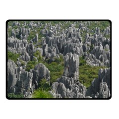 Stone Forest 1 Double Sided Fleece Blanket (small) 